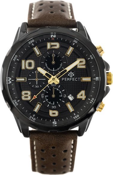Zegarek Perfect ZEGAREK MĘSKI PERFECT CH05L - CHRONOGRAF (zp353i) + BOX