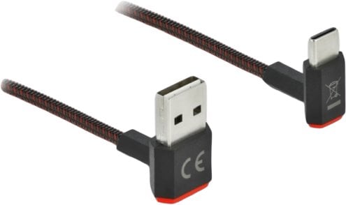Kabel USB Delock USB-A - USB-C 0.5 m Czarny (85275)