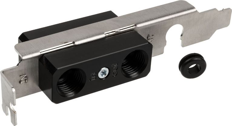 Aqua Computer Obudowa przelotowa gniazda z dwoma złączami G1/4 i kablem