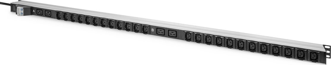 Digitus Basic IT PDU, 1-fazowy 32A, 24 x C13, 4 x C19, kabel zasilający 3 m, wtyczka IEC 60309 32 A