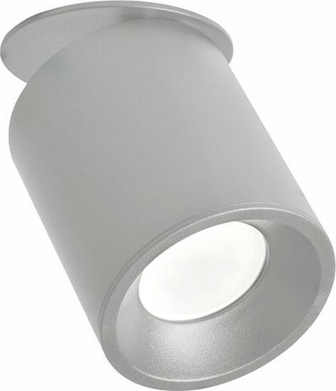 Polux Szara lampa wpuszczana HARON 314208 sufitowa tuba do zabudowy