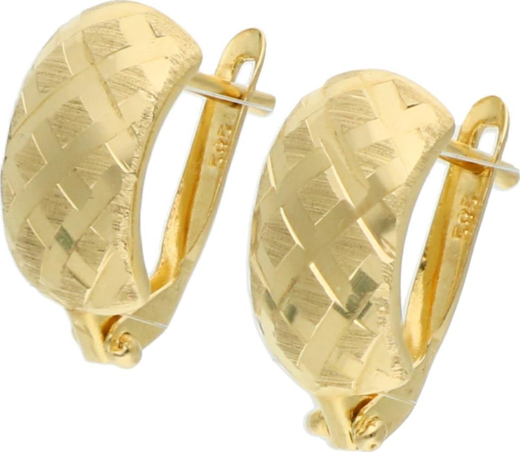 Rosanto Złote kolczyki na zapięciu angielskim 585 14k