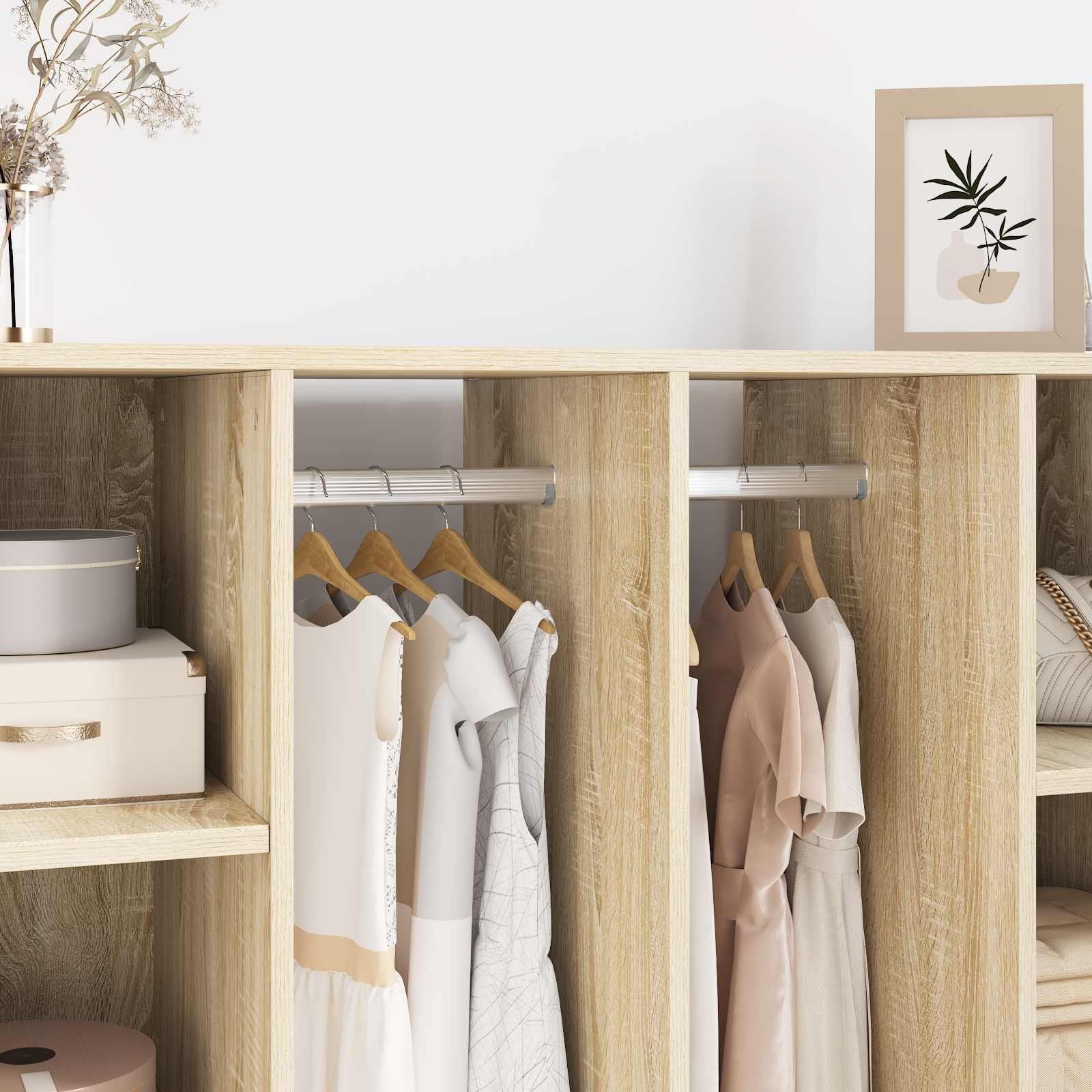 vidaXL Drążek do szafy 12 pcs Srebrny 764 x 15 x 29 mm Stop Aluminium