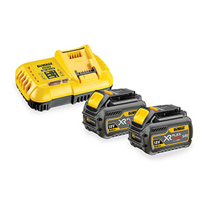 Dewalt Zestaw XR Flexvolt ładowarka DCB118 + 2 akumulatory DCB546 XR Flexvolt 6.0Ah (DCB118T2)