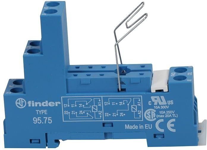 Finder Gniazdo do przekaźników serii 40.51, 40.52, 40.61, 44.52, 44.62 (95.75SMA)