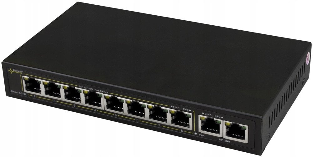 SG108-90W PULSAR Switch PoE 10-portowy Gigabit, 8x PoE