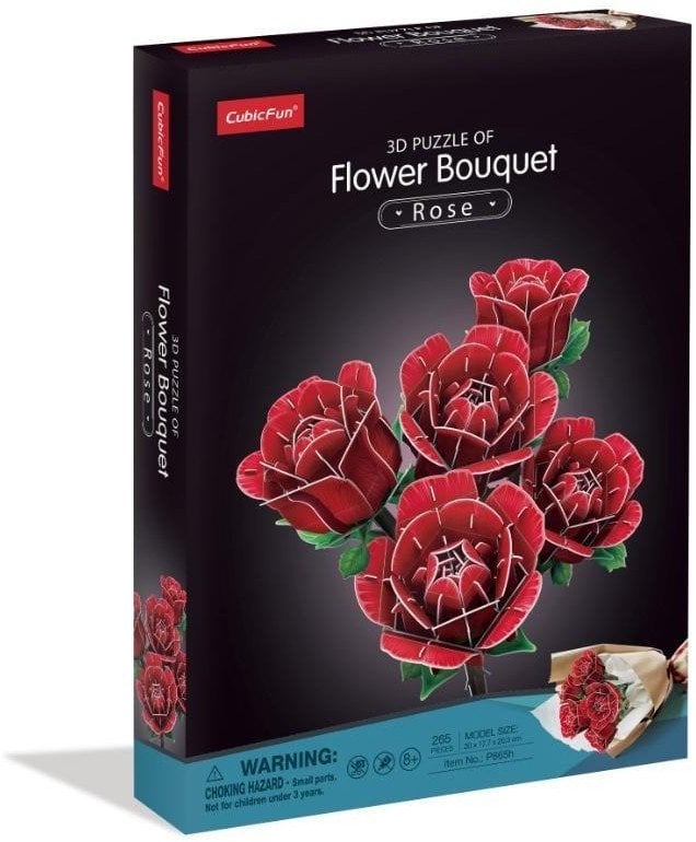 CUBIC FUN DUŻY BUKIET KWIATÓW RÓŻE