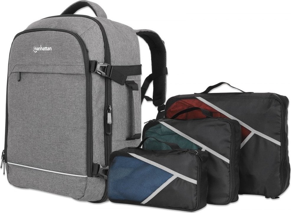 Plecak Manhattan Plecak do notebooka Manhattan 17.3" 40l podróżny szary