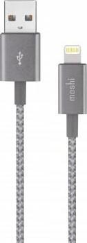 Kabel USB Moshi USB-A - Lightning Szary (MI-USBA-LIGHT-TG)