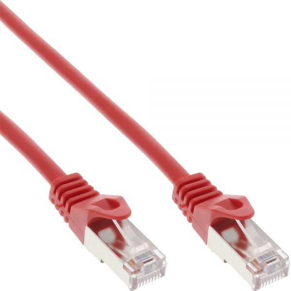 InLine Patchcord SF/UTP Cat.5e, czerwony 50m (72555R)