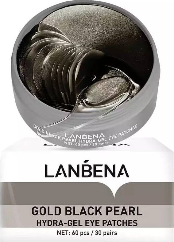 Lanbena Gold Black Pearl hydrożelowe płatki pod oczy z czarną perłą 60szt