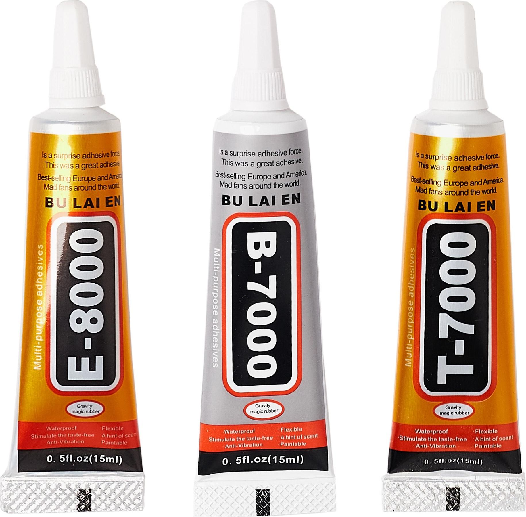 Techrebal Zestaw 3 klejów 15ml (B-7000 + E-8000 + T7000)