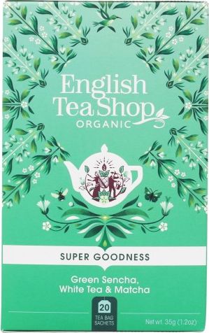 English Tea Sho Herbata zielona Sencha,biała i matcha (20x1,75) BIO 35 g