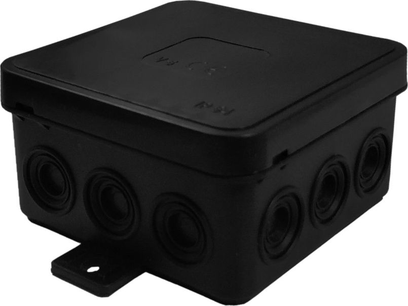 ViPlast 035-05 Puszka natynkowa 12-wlotowa wym/zew 75x75x41 mm IP54 czarna ViPlast 2810