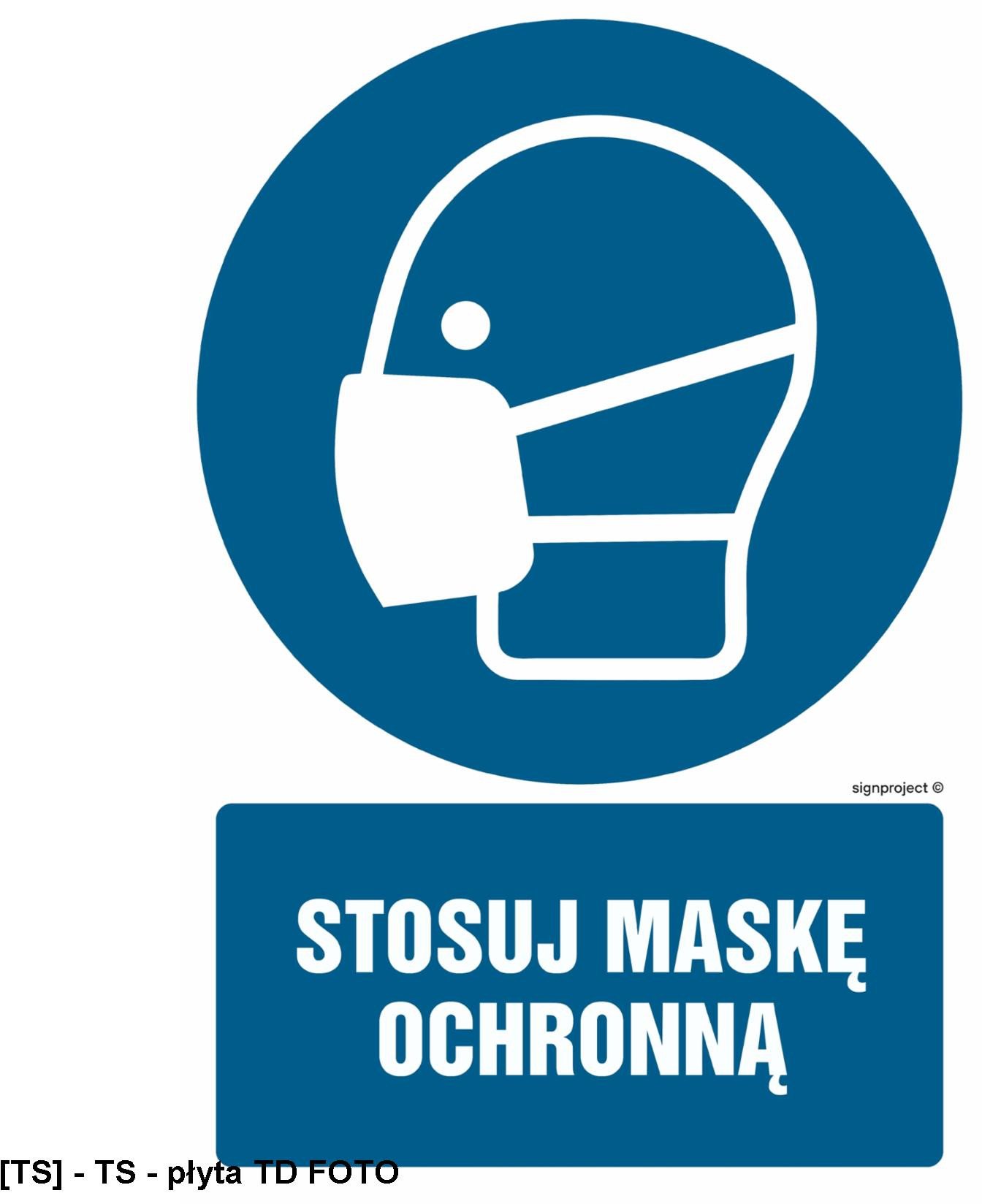 GL053 - Stosuj maskę ochronną 150x225