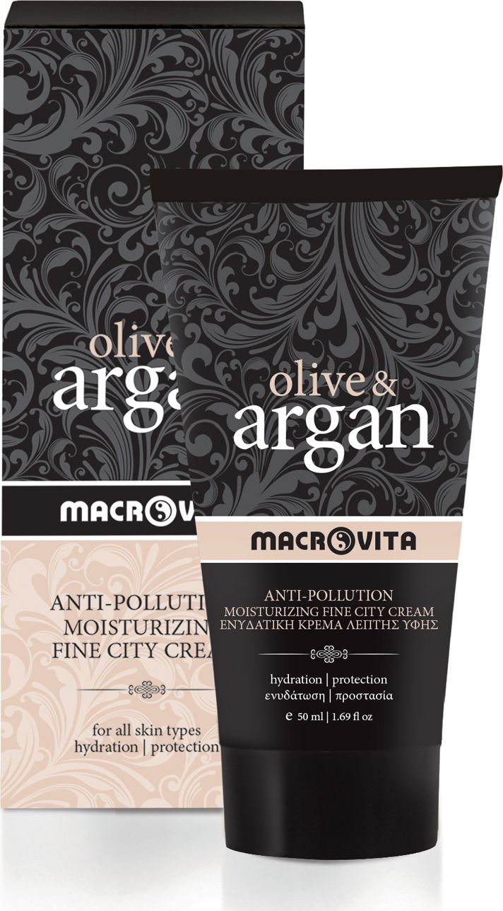 Macrovita OLIVE & ARGAN doskonale nawilżający krem hialuronowy przeciw zanieczyszczeniom środowiska 50ml