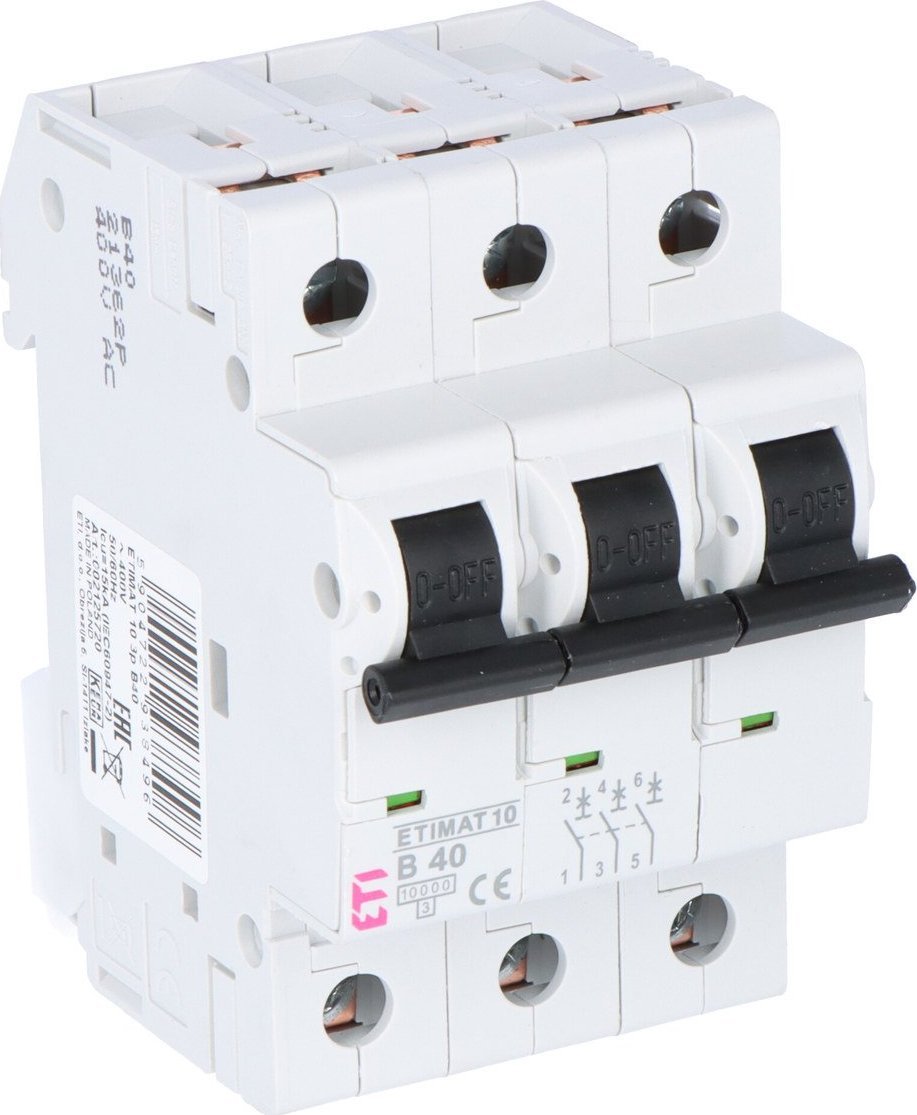 ETI Wyłącznik nadprądowy ETIMAT 10 3p B40