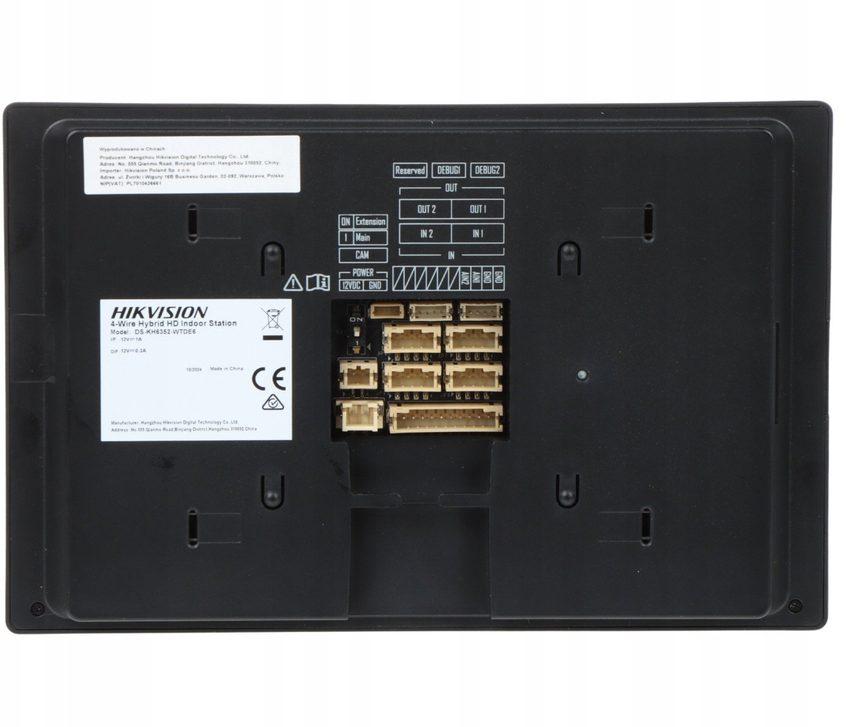 ZESTAW WIDEODOMOFONOWY DS-KIS313-P Hikvision