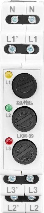 Zamel Wskaźnik zasilania zabezpieczony bezpiecznikami LKM-09-40 Zamel