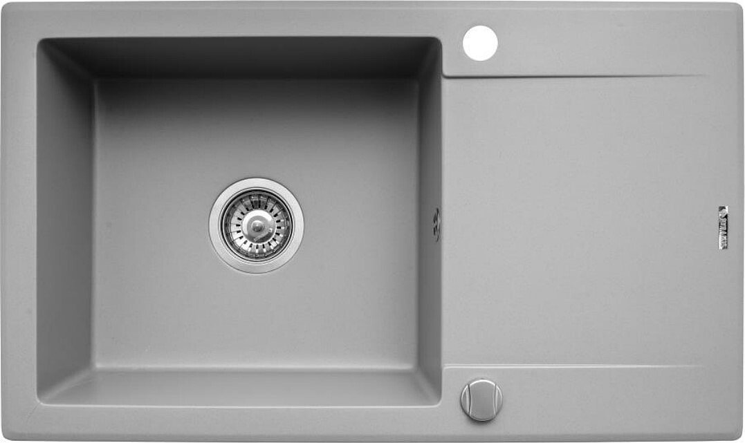 Zlewozmywak Pyramis Zlew Pyramis KORFU 78x46 1B 1D szary 070061301