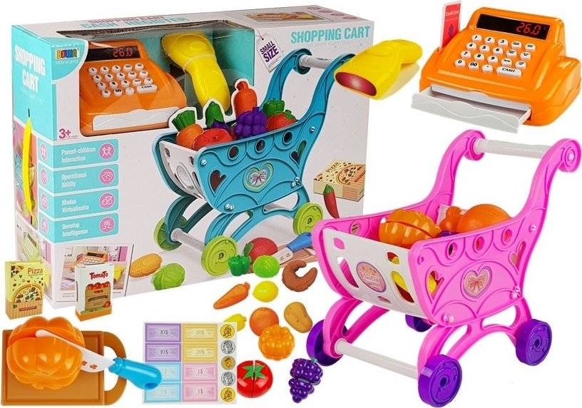 Lean Sport Market Wózek Sklepowy + Kasa Fiskalna Akcesoria