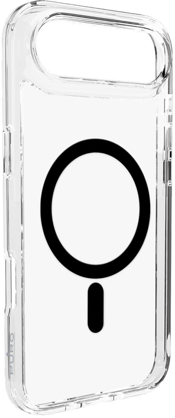 Etui Puro Lite Mag TPU+PC kompatybilne z MagSafe na iPhone 17 Air - przezroczyste z czarnym pierścieniem