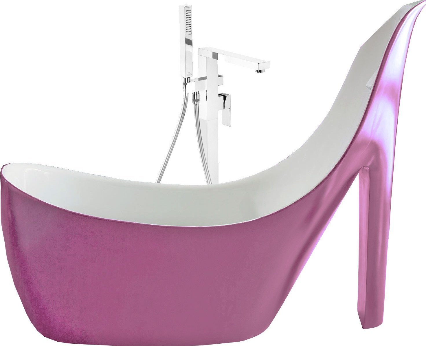 Wanna Toule Wanna 200x80x150 damska szpilka syfon akryl nowa pudrowa