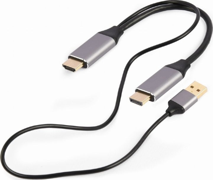 Adapter AV Gembird DisplayPort - HDMI czarny (A-HDMIM-DPM-01)