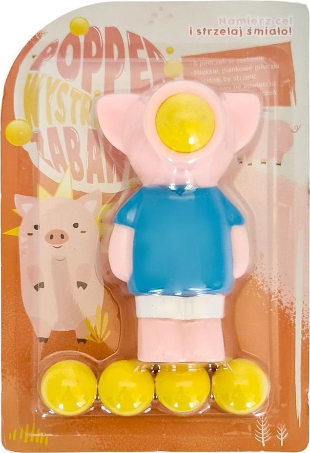 MCD Gniotek strzelający piłeczkami świnka