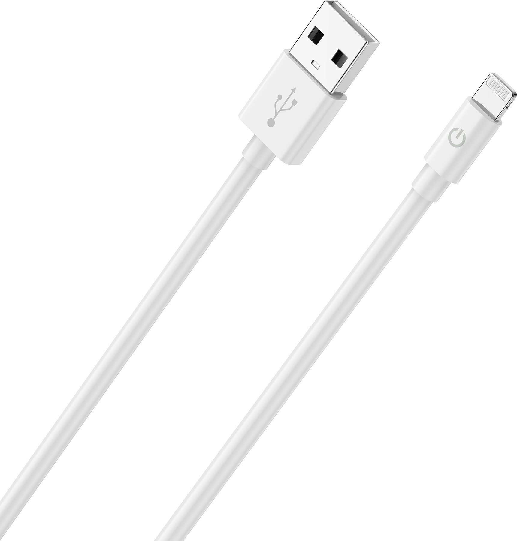 Kabel USB Realpower USB-A - Lightning 2 m Biały (385240)