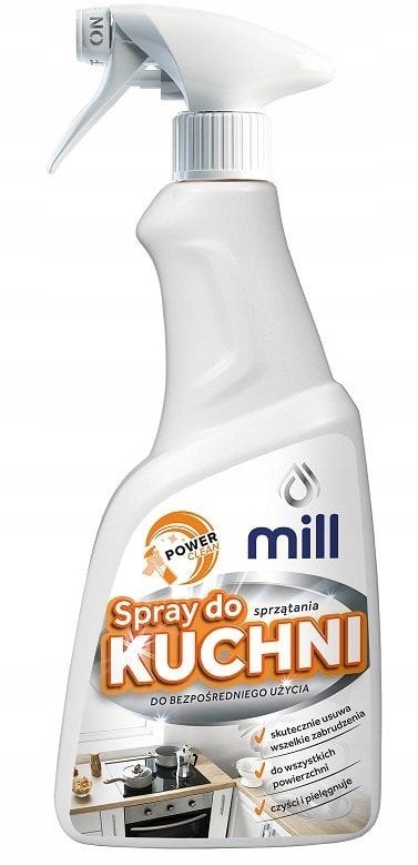 MILL KITCHEN Spray do czyszczenia kuchni, produkt do sprzątania 555 ml (opak.zb 6 szt.)