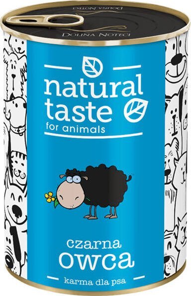 Mokra karma dla psa Natural Taste Czarna Owca danie z jagnięciny 400 g