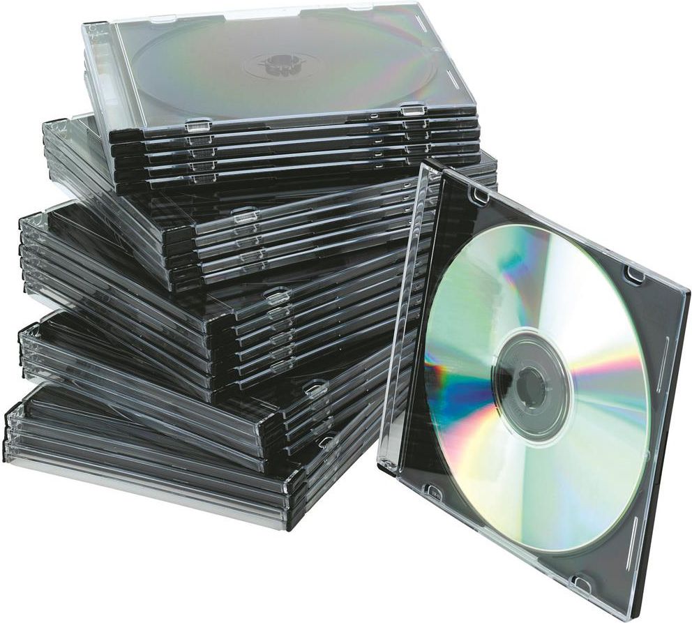 Pudełko na płytę CD/DVD slim przeźroczyste 25szt. (5706002022105)