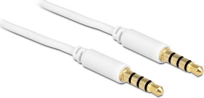 Kabel Delock Jack 3.5mm - Jack 3.5mm 0.5m biały (83439)