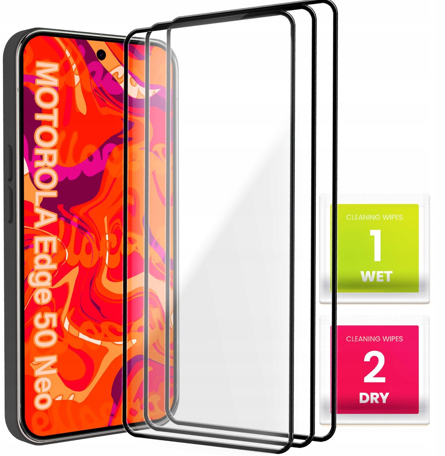 3-PAK Szkło Hartowane do Motorola Edge 50 Neo / ThinkPhone25 (Pełne, 9H)