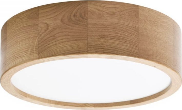 Lampa sufitowa TEAM Drewniana lampa sufitowa 137623617422 okrągła do salonu
