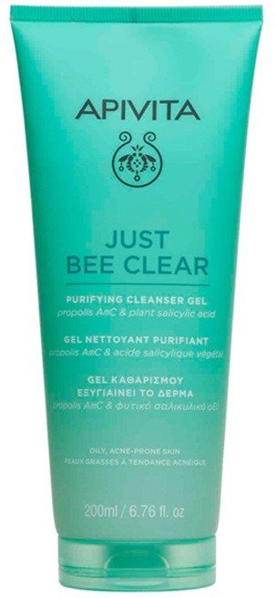 APIVITA_Just Bee Clear Purifying Cleansing Gel żel oczyszczający do cery tłustej i trądzikowej 200ml