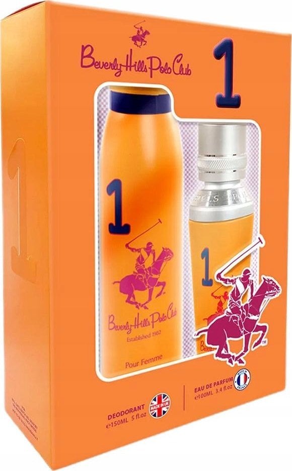 SET BEVERLY HILLS POLO CLUB Woman One EDP spray 100ml + DEO spray 150ml
