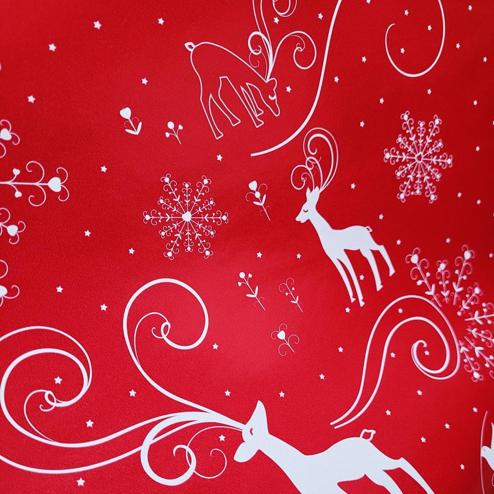 Papier świąteczny do pakowania 57cmx2m 2m576 czerwony