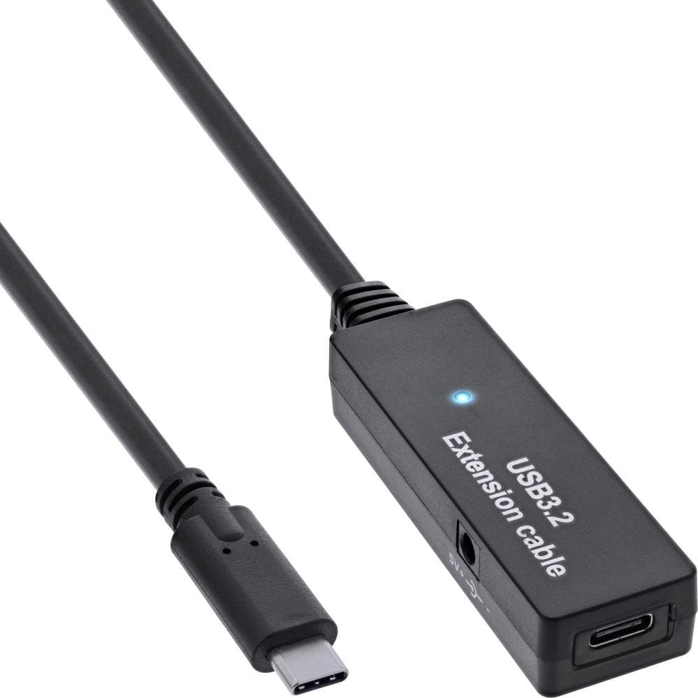 InLine InLine® USB 3.2 Gen.1 active extension, USB-C male to USB-C female, 5m