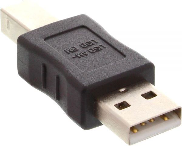 Adapter USB InLine USB - USB-B Czarny (33443A)
