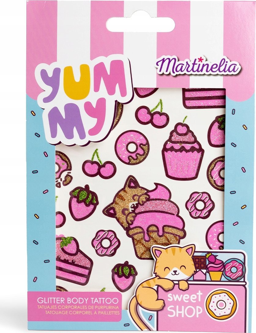 Laikinų vaikiškų tatuiruočių rinkinys Martinelia Yummy