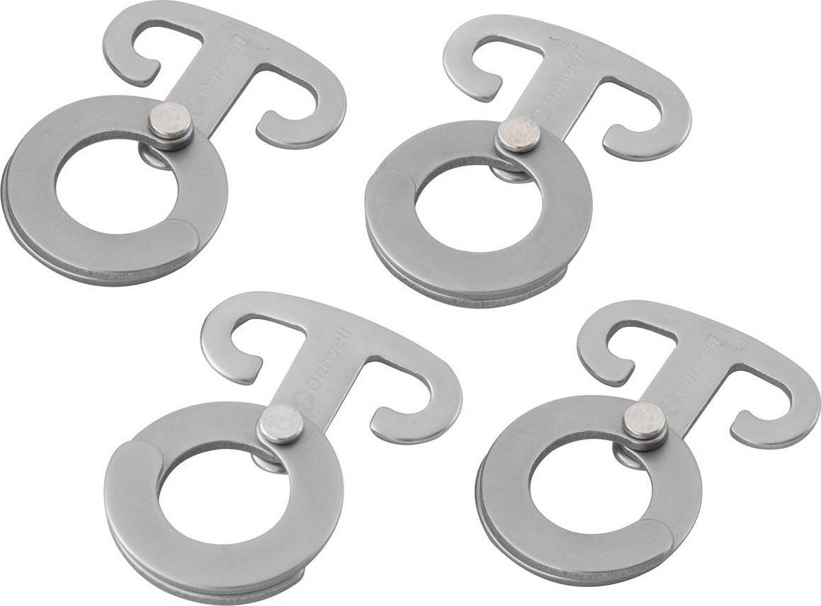 Outwell Zawieszki Outwell Accessory Hooks 4 pcs - Srebrne Uniwersalny