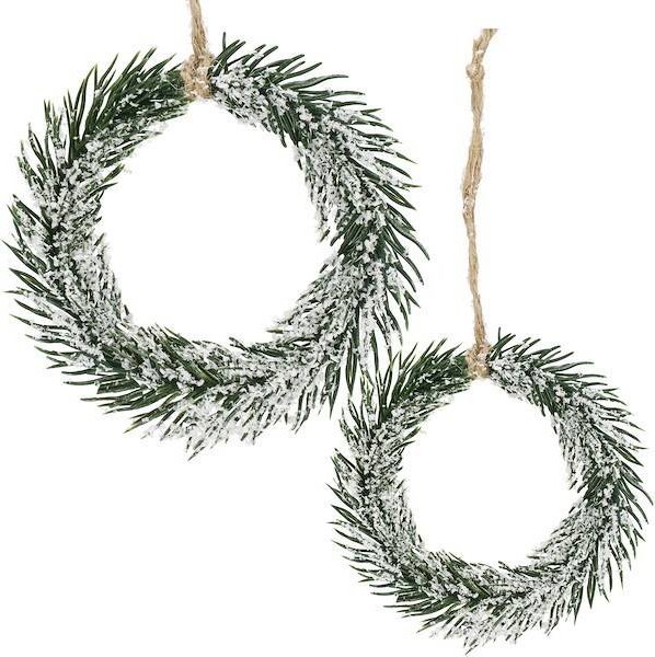 Springos Zawieszka na choinkę zielony mini wianek ozdoba świąteczna 10 cm UNIWERSALNY