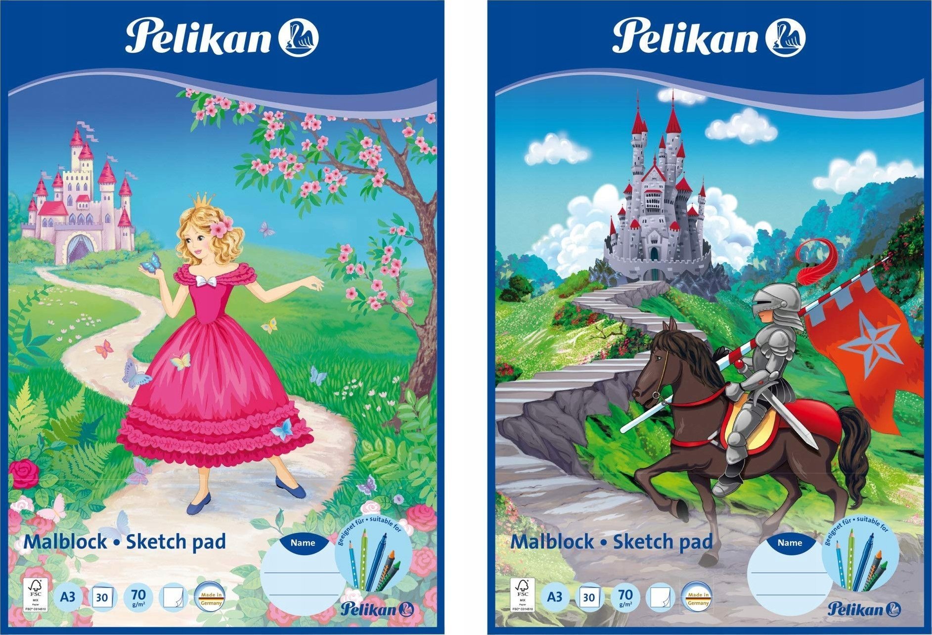 Pelikan Malblock A3 70g/m 30 Bl. MC3/30 bezchlorowy biały