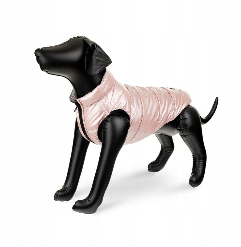 Kurtka, dla psa, serbrno-r�owa, dwustronna, rozmiar S, 35