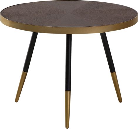 Shumee Stolik kawowy brązowo-złoty RAMONA