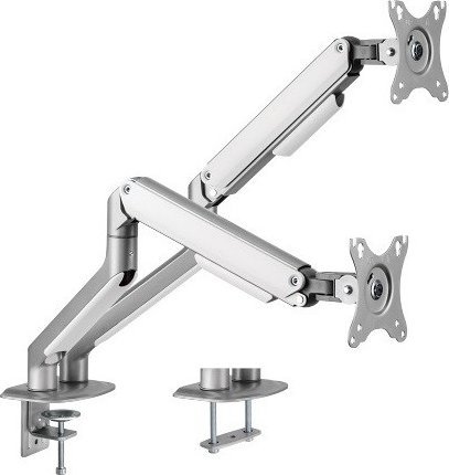 Hismart Uchwyt biurkowy na 2 monitory 17" - 32" (HS082451)