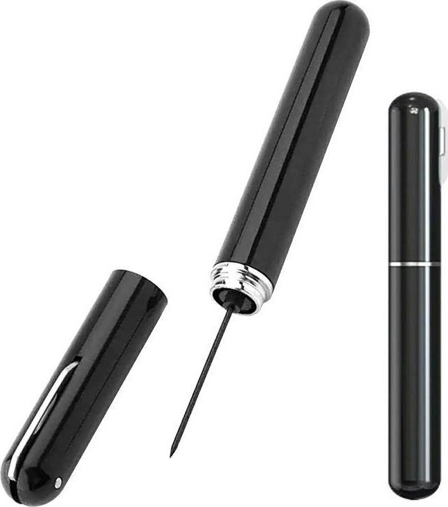 Aptel Pneumatyczny KORKOCIĄG do BUTELEK z nożykiem do Folii czarny AG911