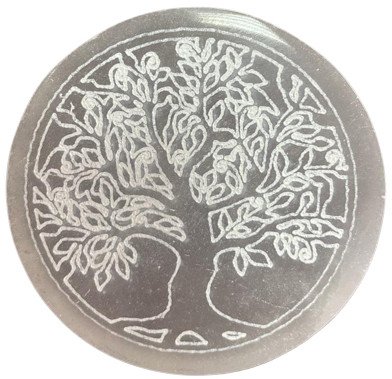 Płytka Selenitowa Mała - Drzewo Życia